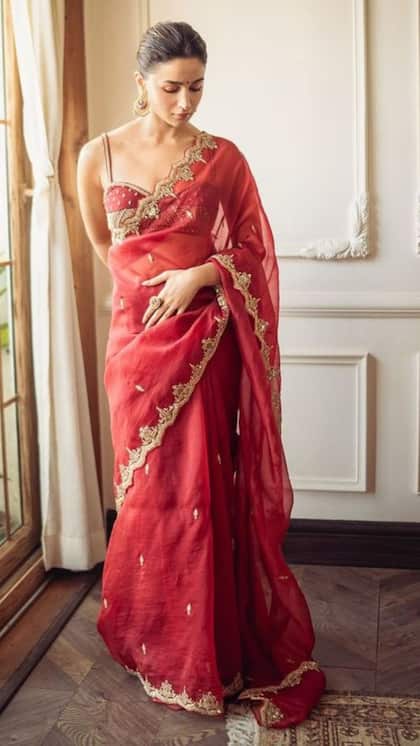 Red Saree