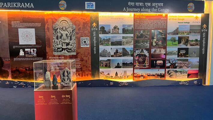 Prayagraj Mahakumbh 2025 updates Dwadash Madhav Parikrama in the exhibition hall of Namami Gange