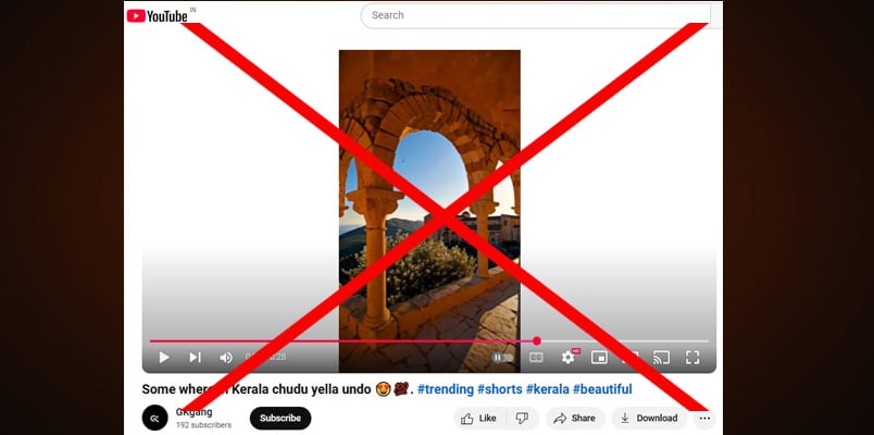 Sora generated video sharing in x as a village in Kerala fact check