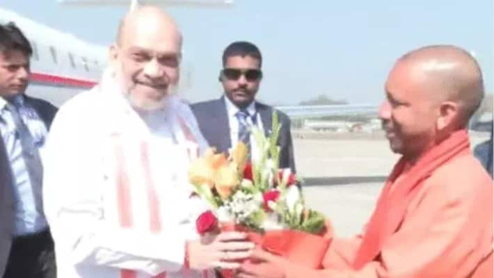 Amit Shah arrives in Prayagraj to participate in the holy event of Maha Kumbh Mela 2025 rsk