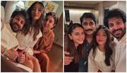 PHOTOS: Bigg Boss Winner Karan Veer Mehra, Chum Darang, Farah Khan, and more enjoy a fun-filled night together