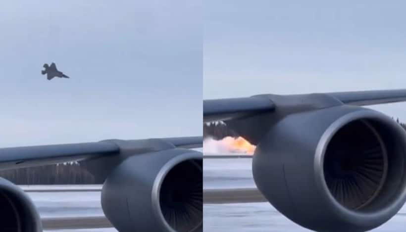 DRAMATIC! US fighter enters free fall before bursting into flames in crash, pilot miraculously escapes (WATCH)