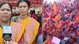 Anganwadi workers stage indefinite protest demanding fulfillment of various demands including minimum wage