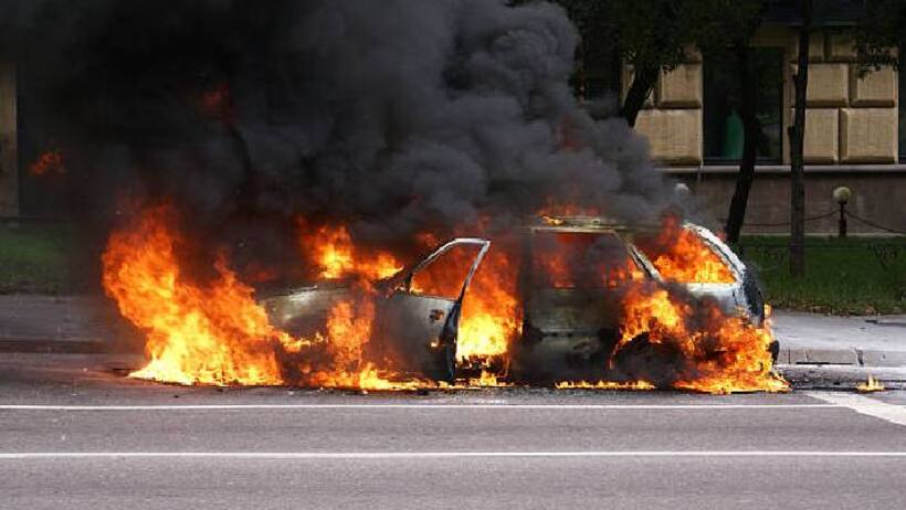 car blast