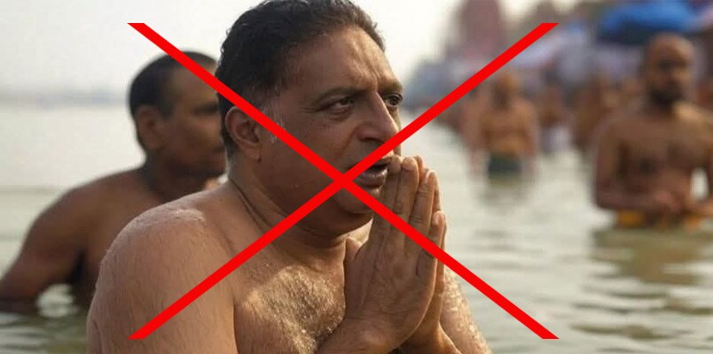Prakash Raj not attended Mahakumbh the viral photo is AI generated