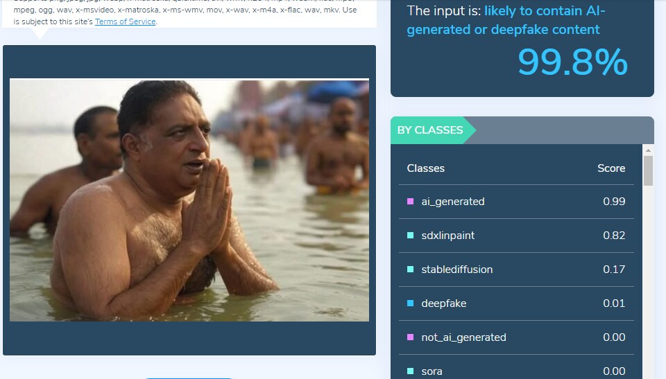 Prakash Raj not attended Mahakumbh the viral photo is AI generated