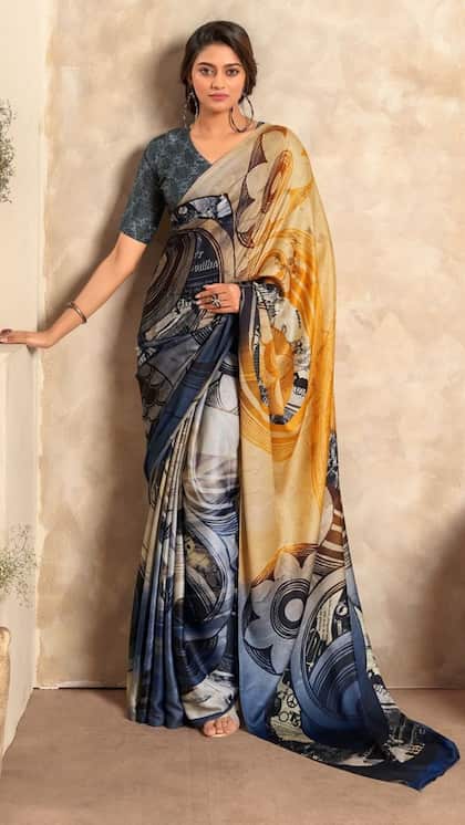 Modern Digital Print Saree