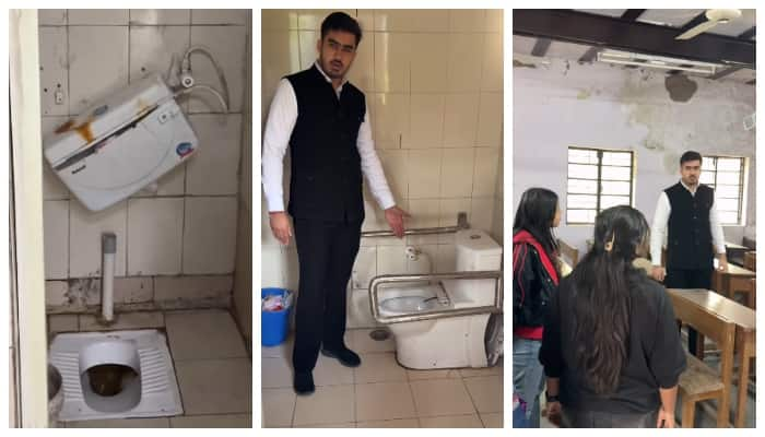 Delhi University College Toilet Conditions Spark Outrage sat