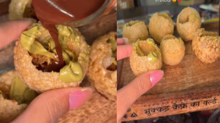 kunafa chocolate pani puri