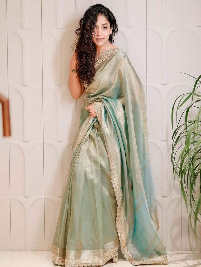 Anupama Gowda looks beautiful in saree pav 