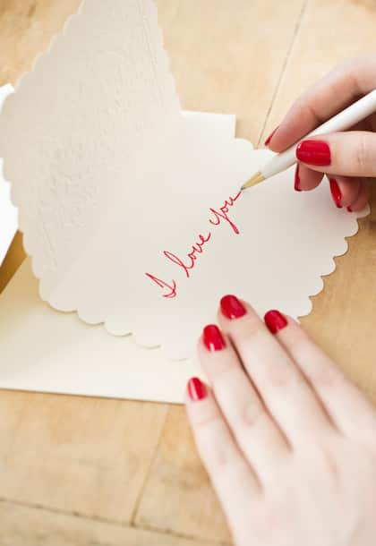 Write a love letter or create a DIY gift