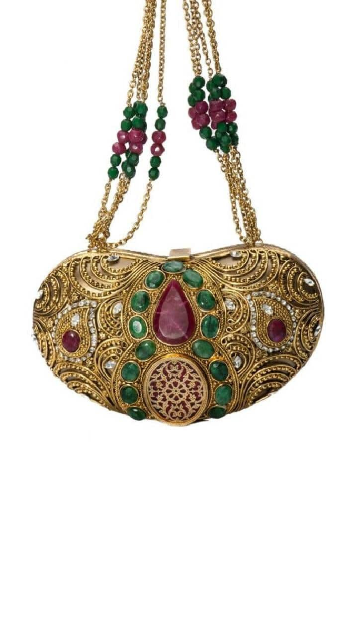 Fancy Golden Purses Valentine Day Gift Ideas for Wife mrq