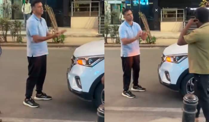 Rahul Dravid argument with goods auto driver after minor collision in Bengaluru road 