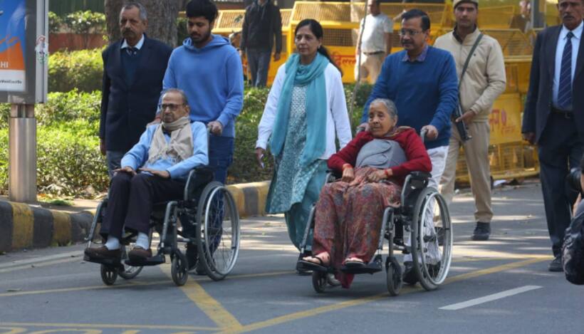 Delhi Polls: Arvind Kejriwal casts vote along with his family, urges voters to choose development (WATCH)