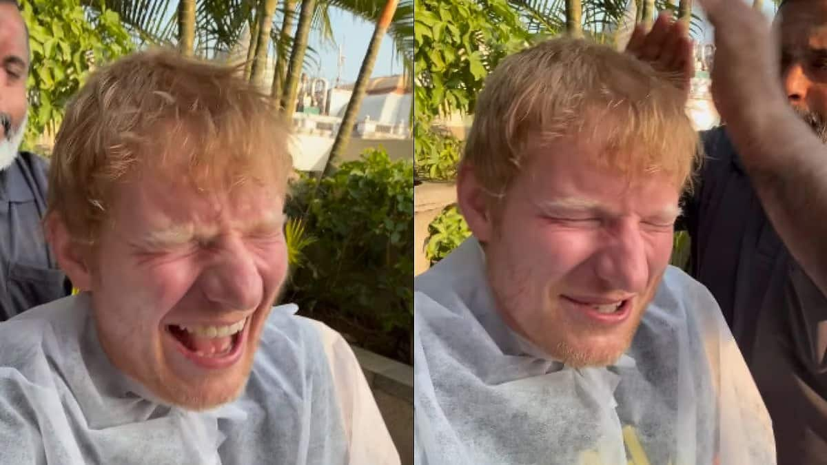 WATCH Ed Sheeran enjoys Indian tour; singer shares fun video of head massage RBA