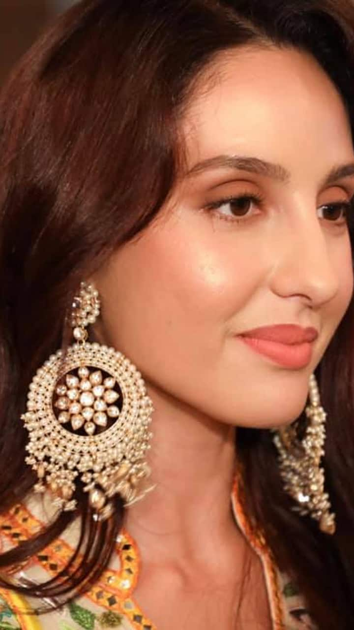 Nora Fatehi Inspired Earrings for Newlyweds mrq