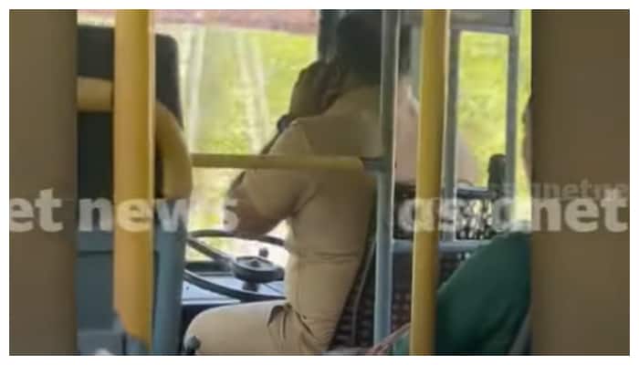 reckless driving of ksrtc driver, used mobile phone while driving in wayand