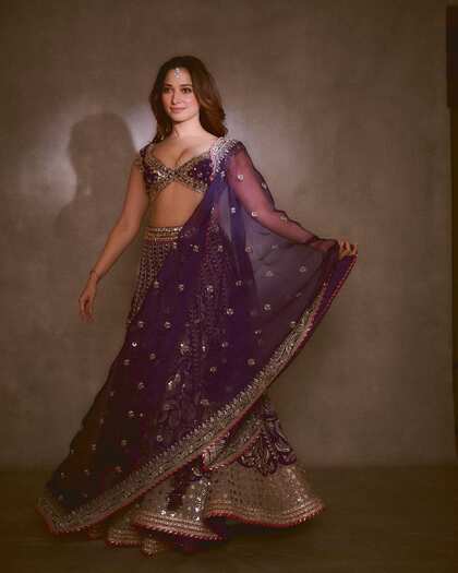Purple lehenga