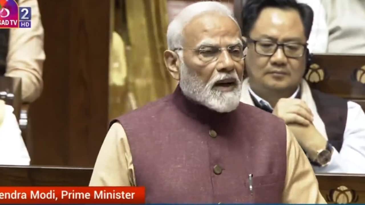 'Family first Congress's model, nation first is ours': PM Modi's swipe in RS (WATCH)