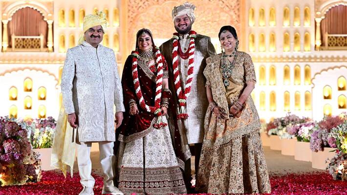 Gautam adani son wedding pics
