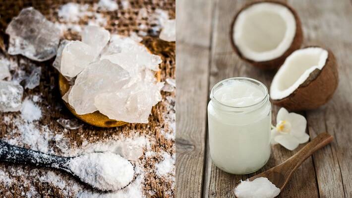 Alum Powder and Coconut Oil Benefits for skin