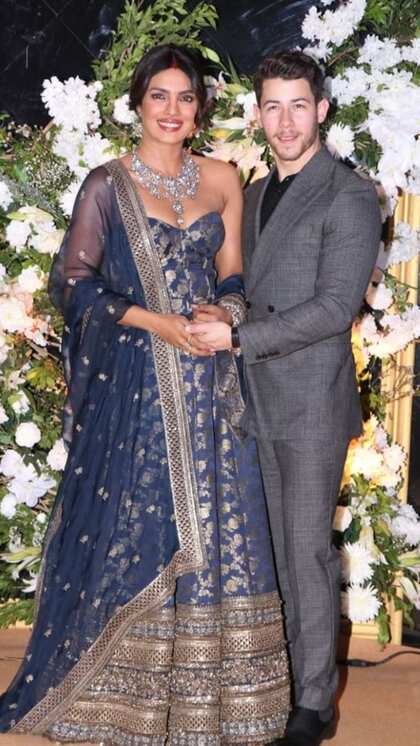 Indo-Western Blue Lehenga