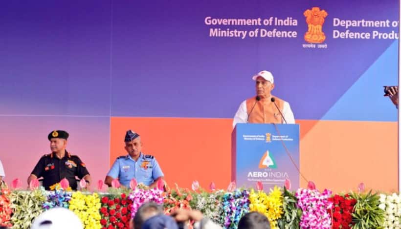 Rajnath Singh inaugurates Aero India 2025, calls it "Mahakumbh" focusing on India's external power (WATCH)