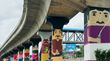 biocon foundation transforms bengaluru metro pillars into vibrant tribute to everyday heroes biocon foundation transforms bengaluru metro pillars into vibrant tribute to everyday heroes