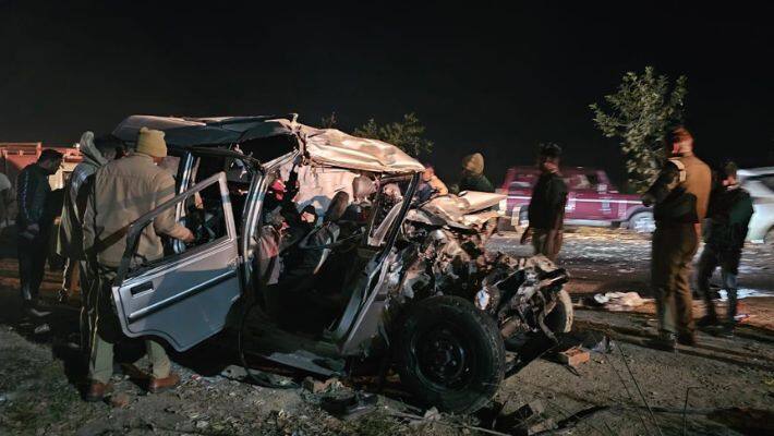 Tragic road accident in prayagraj