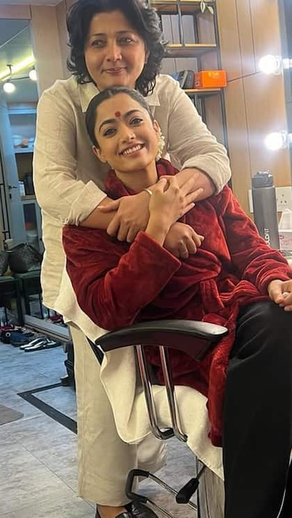 Rashmika shared behind-the-scenes photos