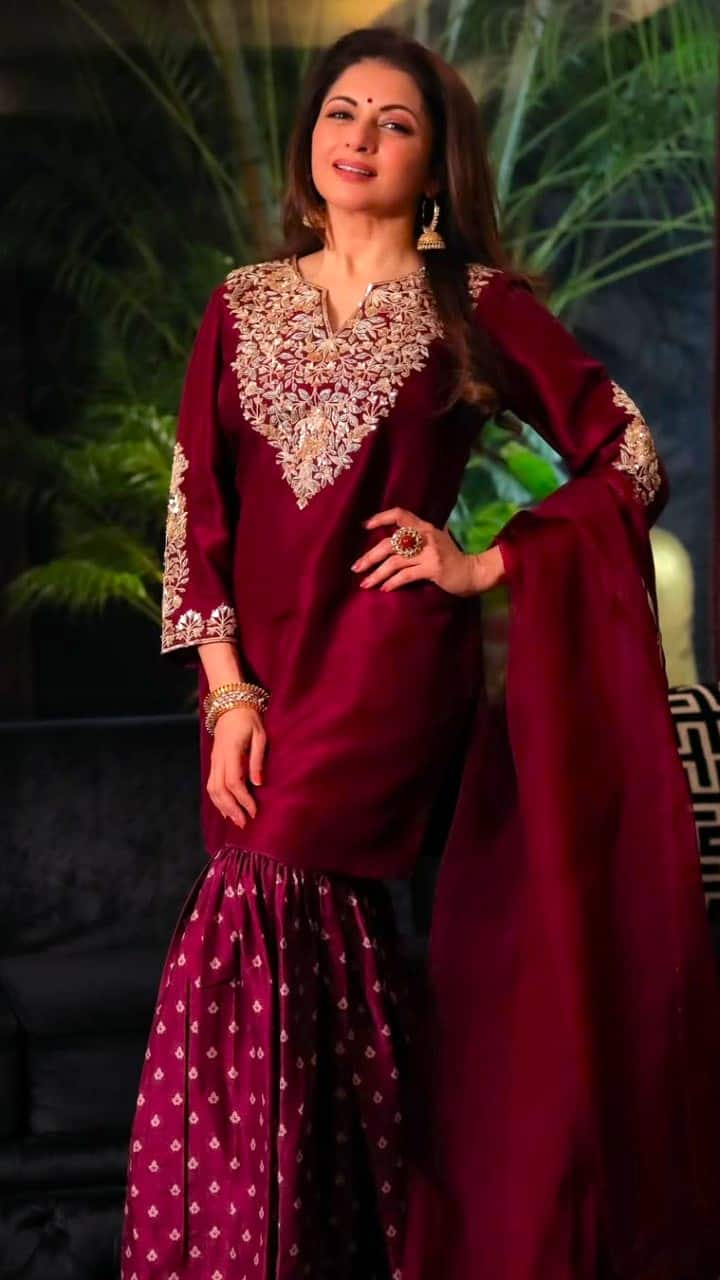 Eid Salwar Suit Designs Inspired by Bhagyashree for Festive Elegance sri