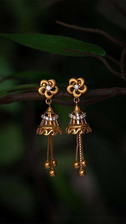 Fancy Stud Latkan Earrings