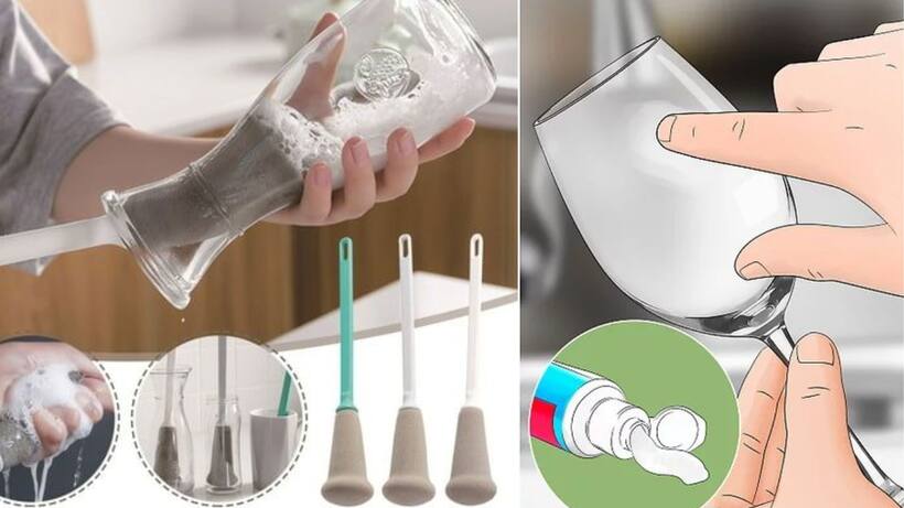 how to clean glass utensil