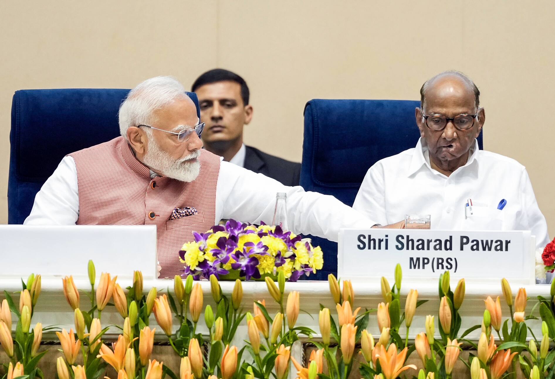PM Modi and Sharad Pawar Sahitya Sammelan