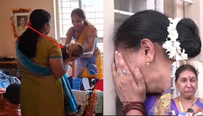 Chitradurga Renukaswamy son name as Shashidharawswamy bur his Mother tears sat
