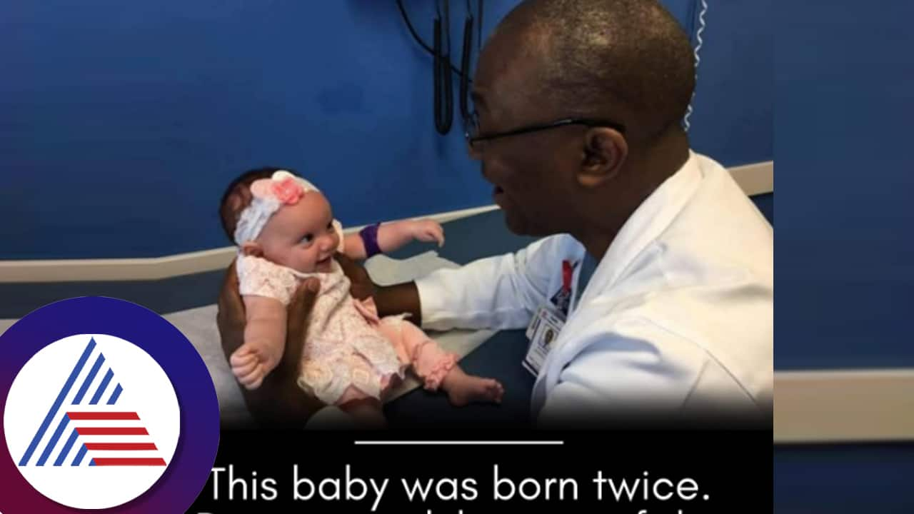 worlds first baby that was born twice Baby Lynlee was born twice after life-saving surgery suc