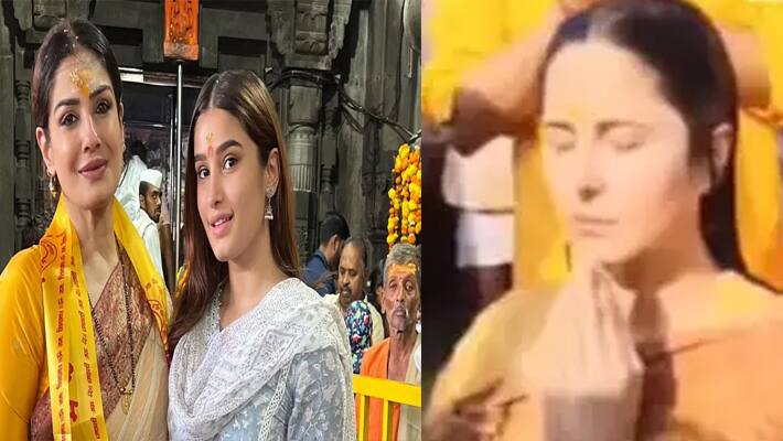 Katrina Kaif ने देसी अंदाज में लगाई कुंभ में डुबकी, रवीना टंडन के साथ की गंगा आरती