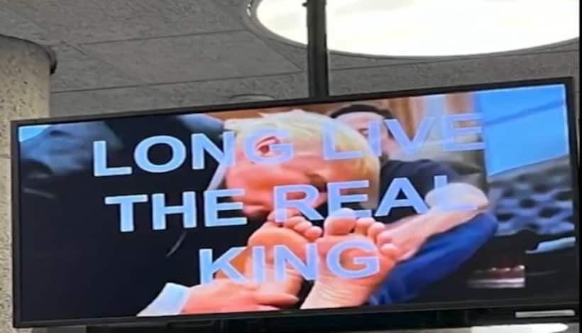 AI deepfake of Trump kissing Elon Musk's feet plays on HUD screens, sparks outrage (WATCH)