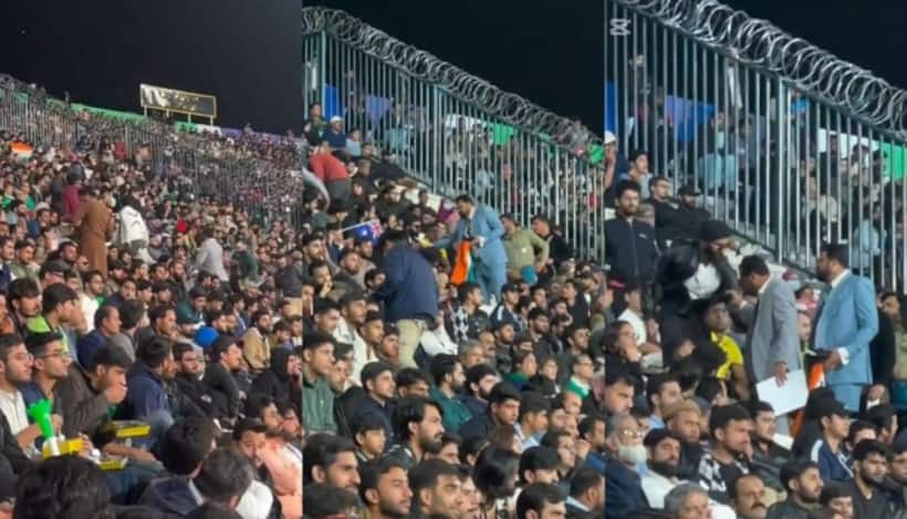 Cricket fan waving Indian flag removed from Lahore stadium, manhandled (WATCH)