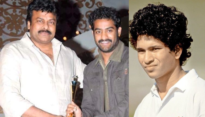 Jr NTR, Chiranjeevi, Sachin Tendulkar Jr NTR, Chiranjeevi, Sachin Tendulkar