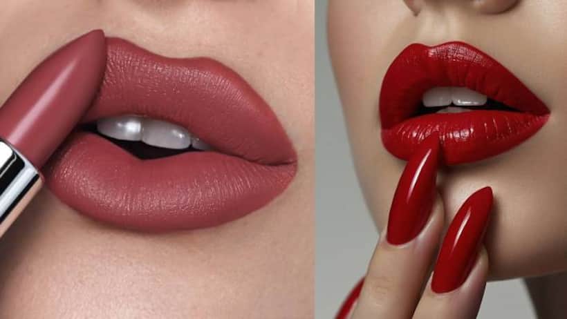 different shades of matte lipstick