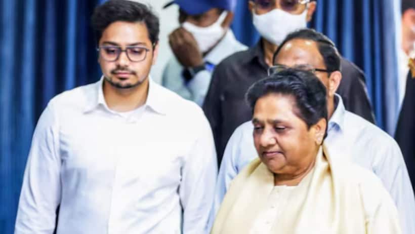 bsp mayawati removed aakash anand from all posts in BSP 