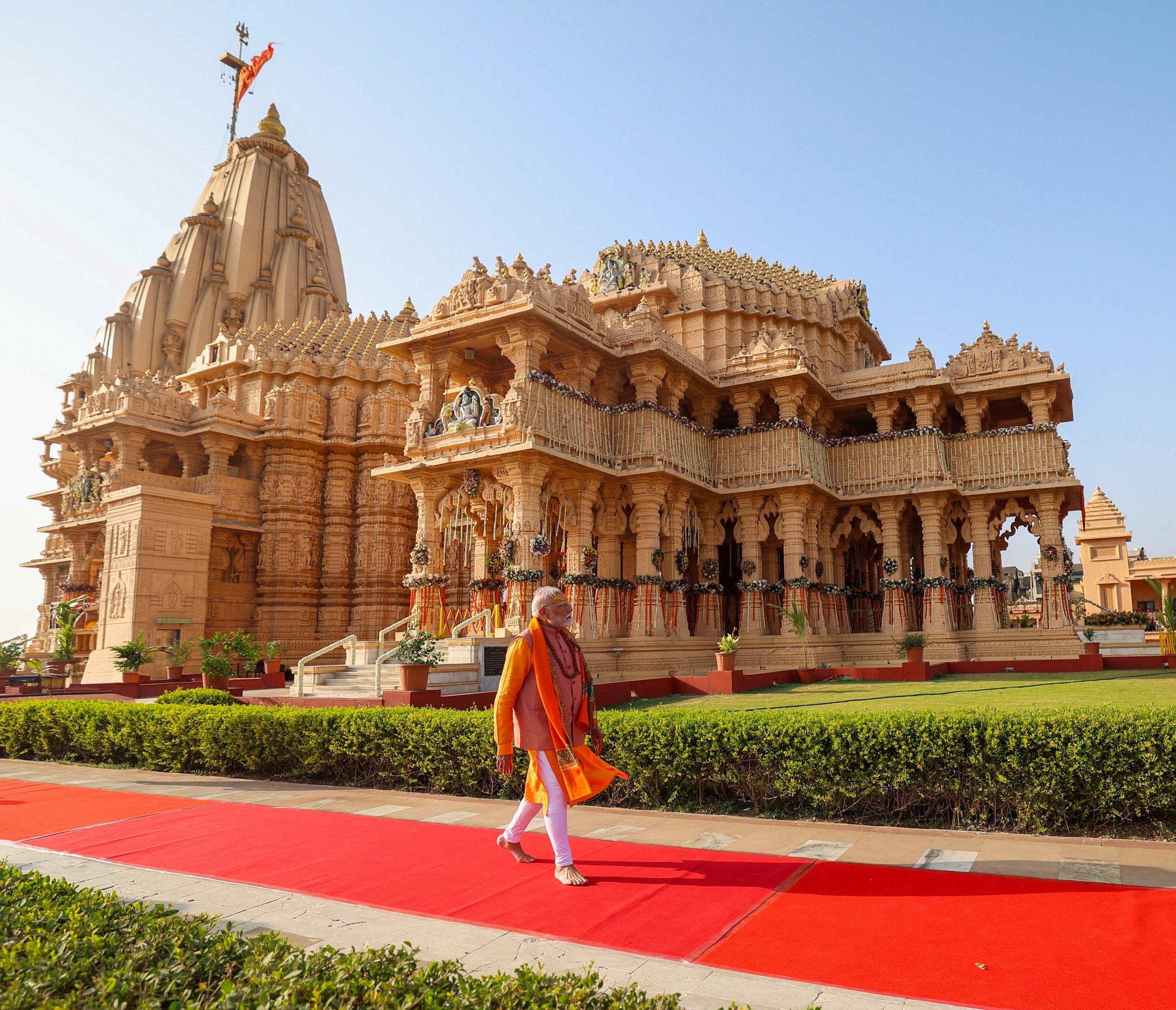 PM Modi at Somnath Mandir