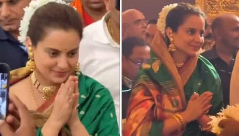 Watch: Kangana Ranaut visits Sri Hosa Marigudi Temple, seeks blessing from Goddess Mariamma