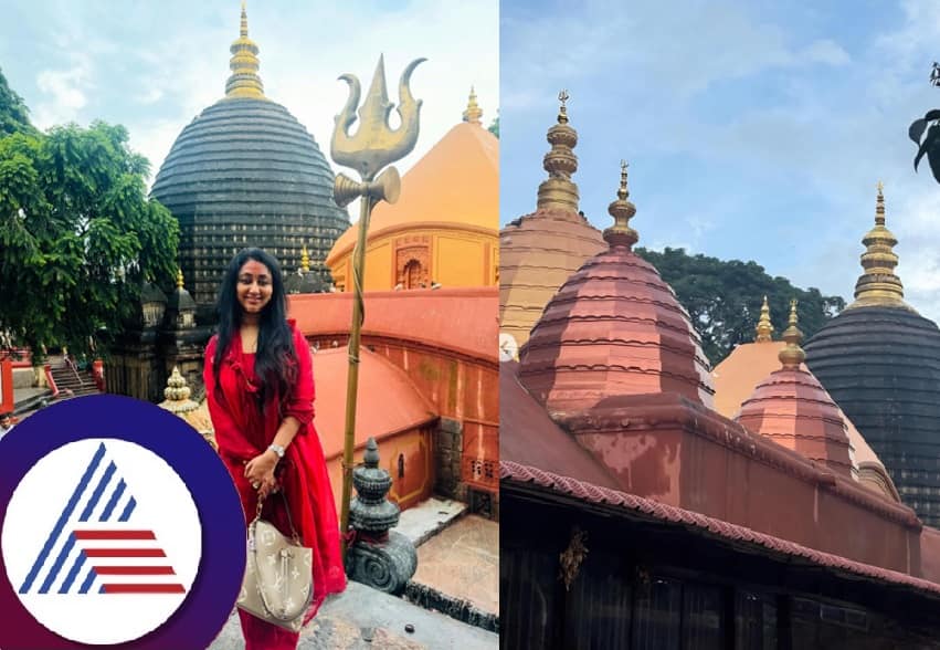 Vijayalakshmi Darshan visits Kamakhya Mandir Assam pav