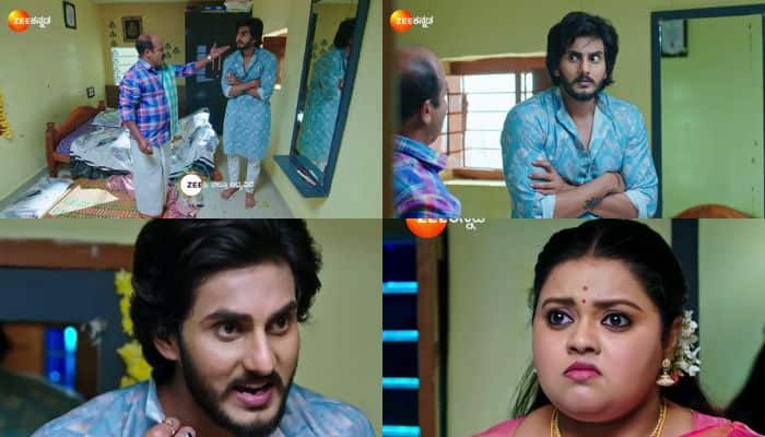 Zee Kannada Annayya Serial Gym Seena and Gundamma Rashmi s first night ended in a fight mrq