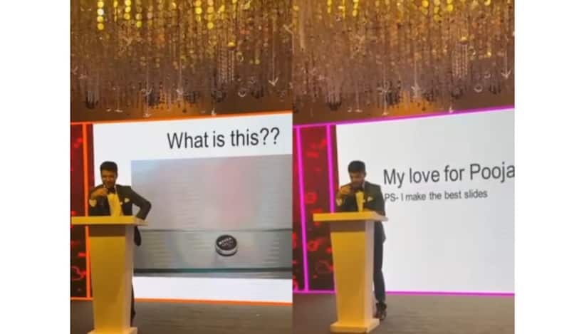 Groom's wedding speech comes with PPT slides, leaves internet in splits (WATCH)