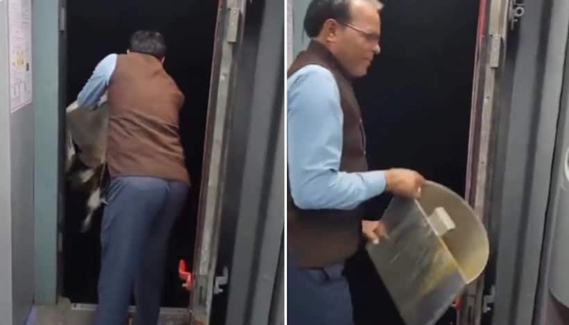 IRCTC staffer throws garbage from moving train, loses job after viral video sparks outrage (WATCH)