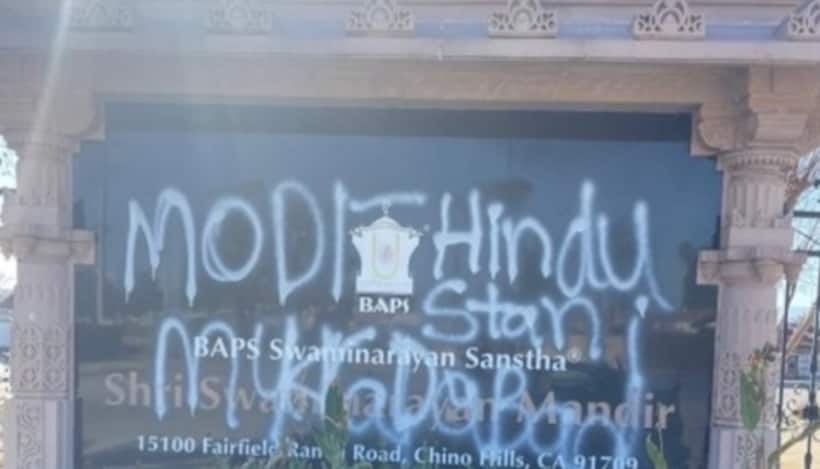 India condemns Hindu temple vandalism in California, demands stringent action and adequate security