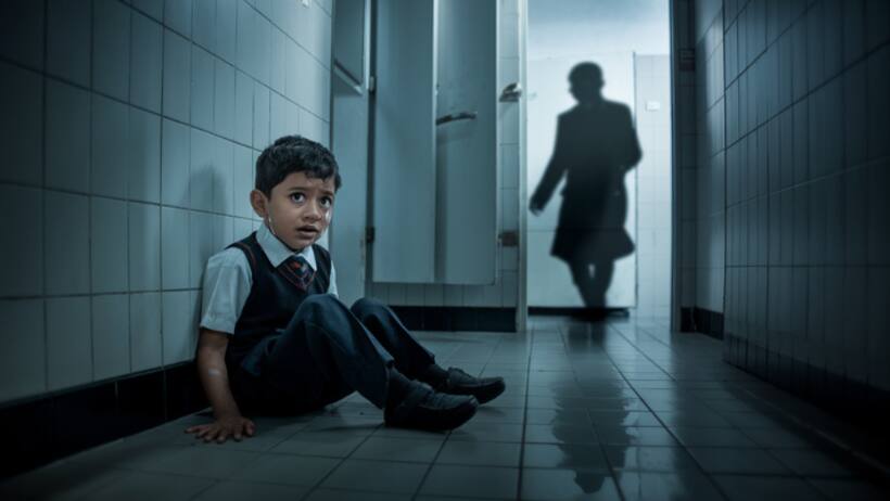 agra school student torture 6 year old thappad thook bathroom lock dps